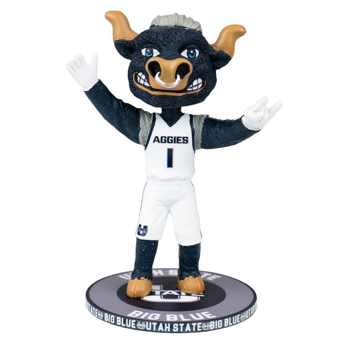 Big Blue Bobble Head